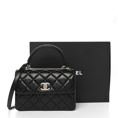 Chanel Lambskin Quilted Small Trendy CC Dual Handle Flap Bag Black 11 of 11
