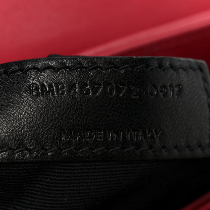 Saint Laurent Calfskin Y Quilted Monogram Toy Loulou Crossbody Bag New Lipstick 8 of 11