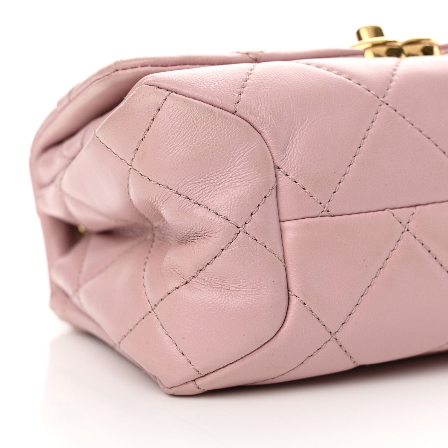 Chanel Lambskin Quilted Mini Color Match Flap Light Pink 9 of 12