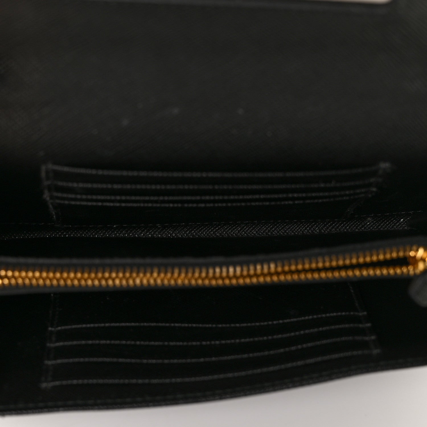 Prada Saffiano Bow Flap Wallet Nero Black 12 of 24