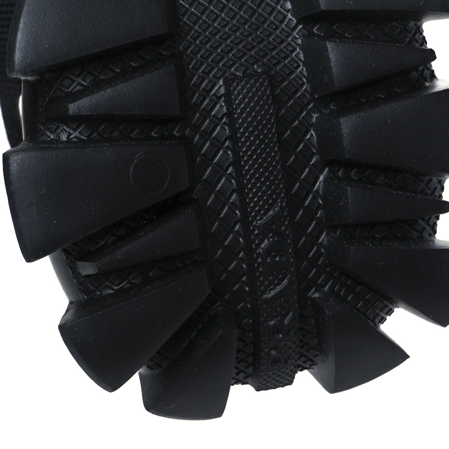 Nappa Logo Embossed Thunder Sole 50mm Sport Sandals 35.5 Black