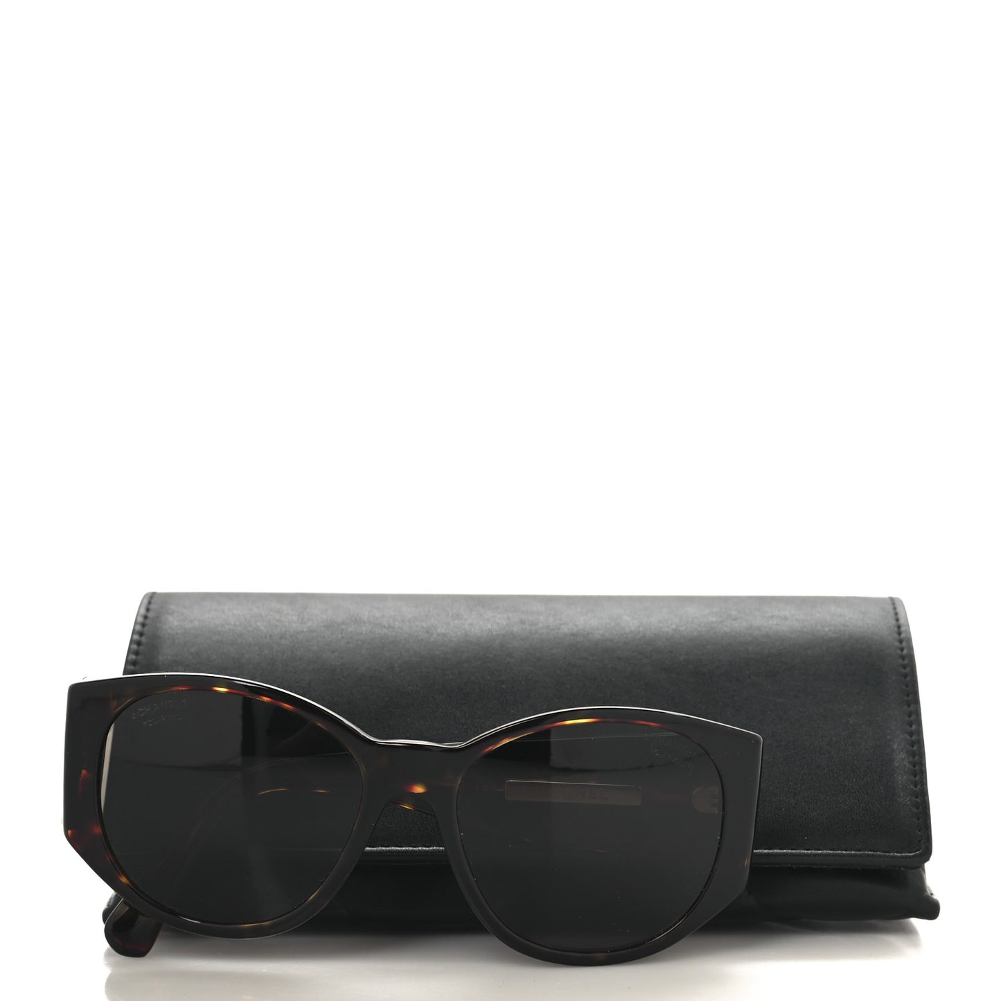 Acetate Polarized Oval Sunglasses 5411 Brown