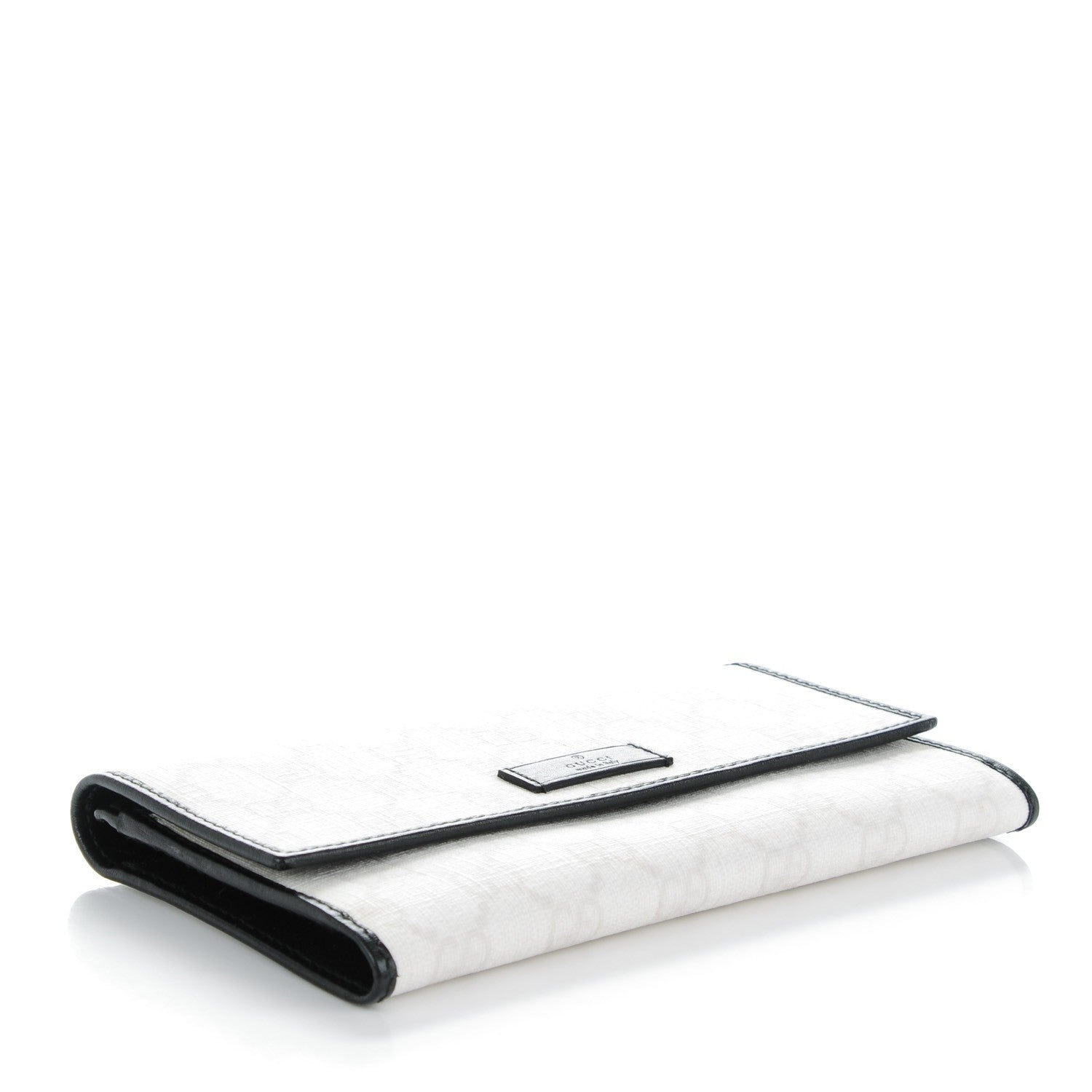 Gucci GG Plus Monogram Joy Continental Flap Wallet White Black 4 of 7
