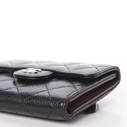 Chanel Caviar Quilted Compact Flap Wallet Black 10 of 11
