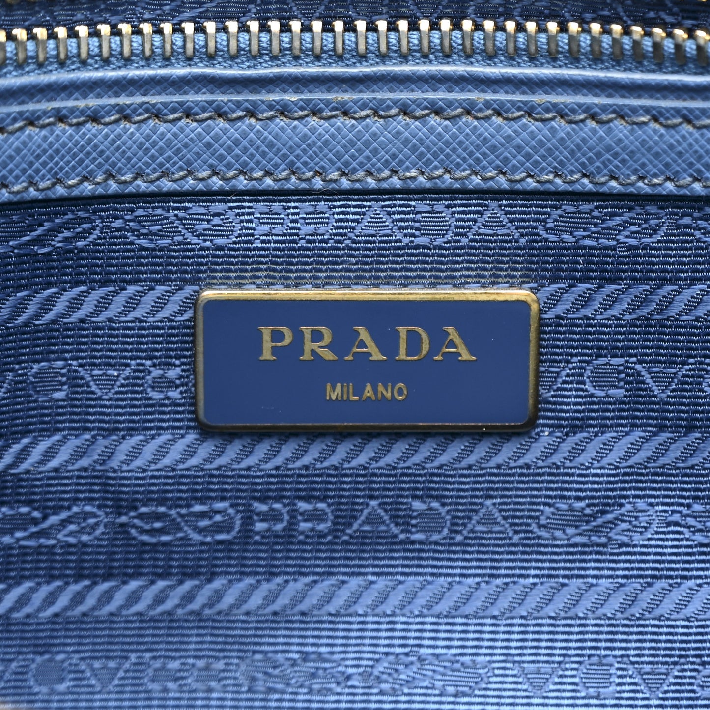 Saffiano Small Galleria Double Zip Tote Cobalto