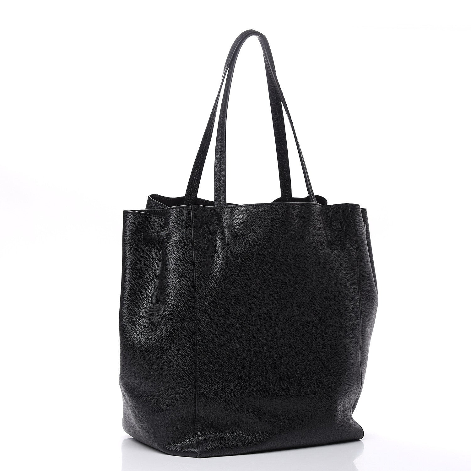 Celine Soft Grained Calfskin Medium Belt Cabas Phantom Black 3 of 14