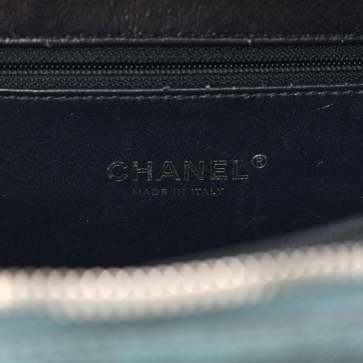 Chanel Iridescent Caviar Quilted Medium CC Filigree Vanity Case Dark Turquoise 6 of 13