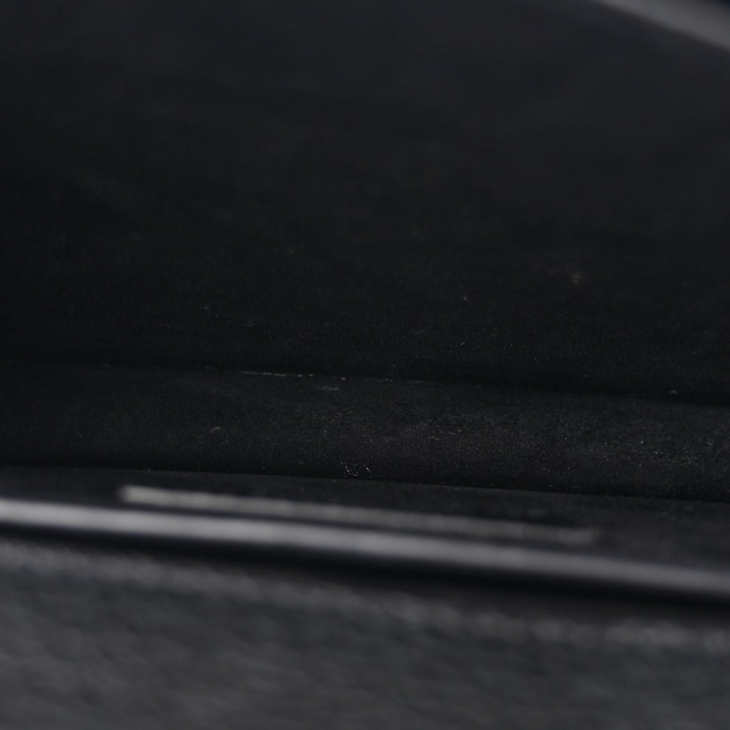 Grained Calfskin Medium Monogram Sunset Satchel Black