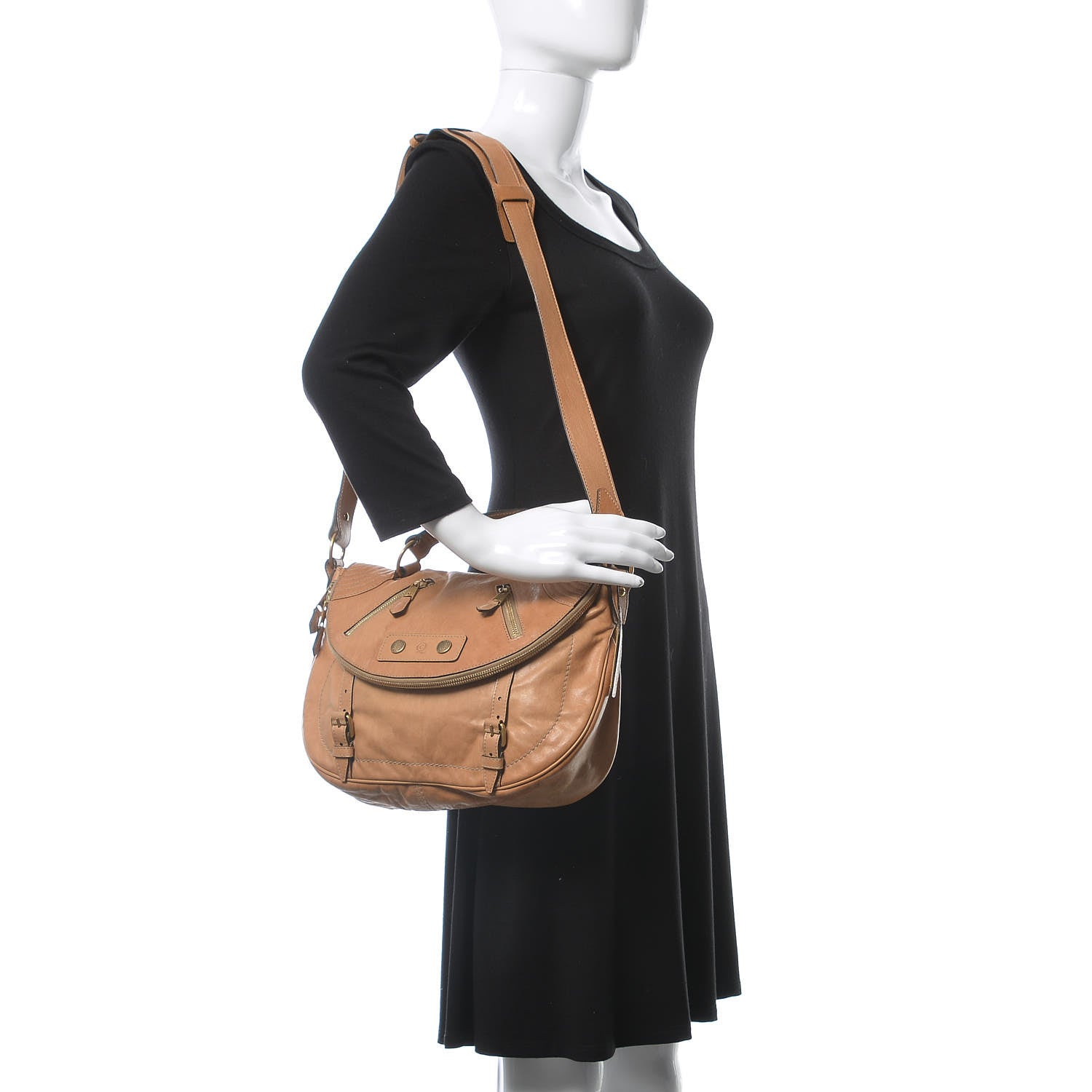 Alexander McQueen Calfskin Faithful Medium Tote Tan 2 of 11