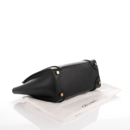 Celine Smooth Calfskin Micro Luggage Black 4 of 7