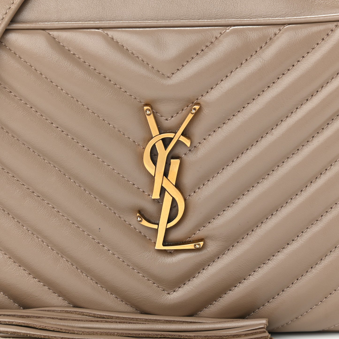 Calfskin Matelasse Monogram Lou Camera Bag Dusty Grey