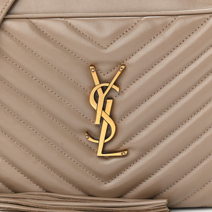 Saint Laurent Calfskin Matelasse Monogram Lou Camera Bag Dusty Grey 8 of 14