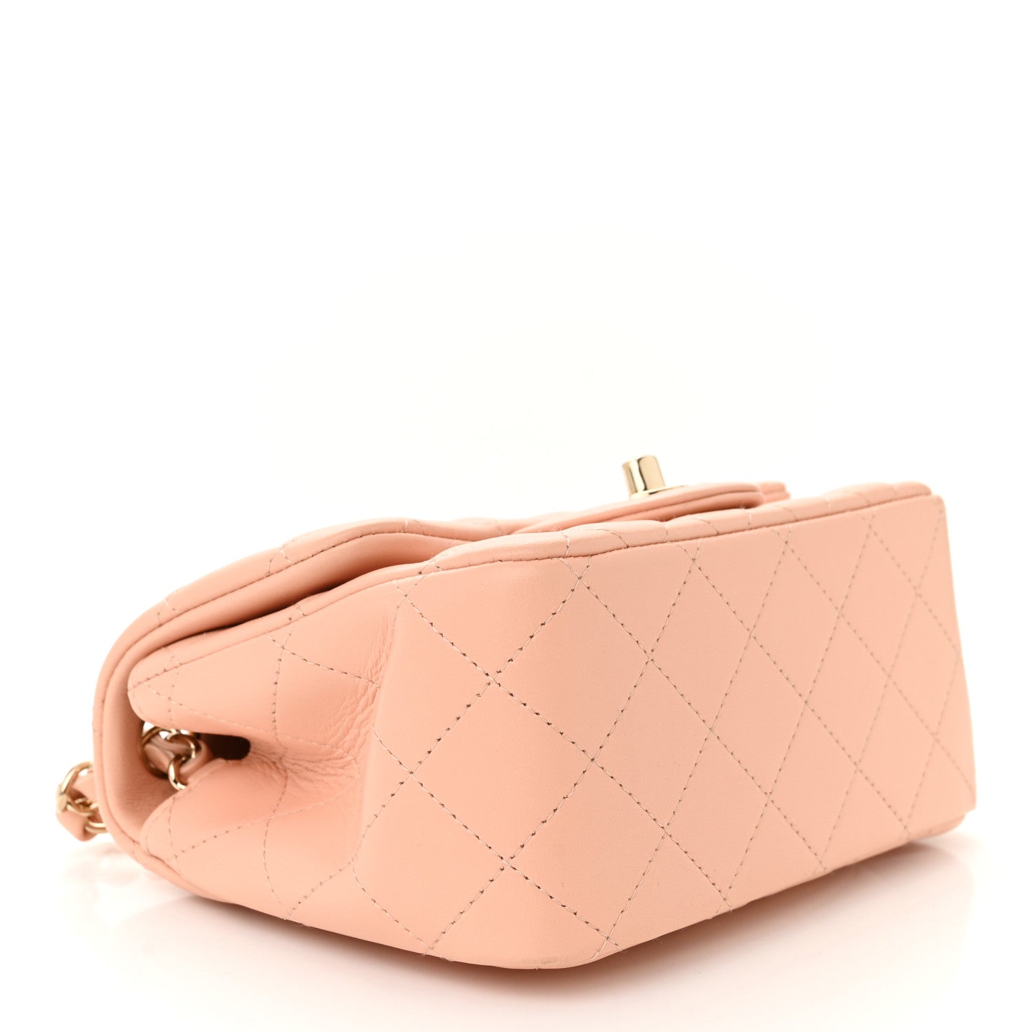 Chanel Lambskin Quilted Mini Square Flap Light Pink 4 of 11
