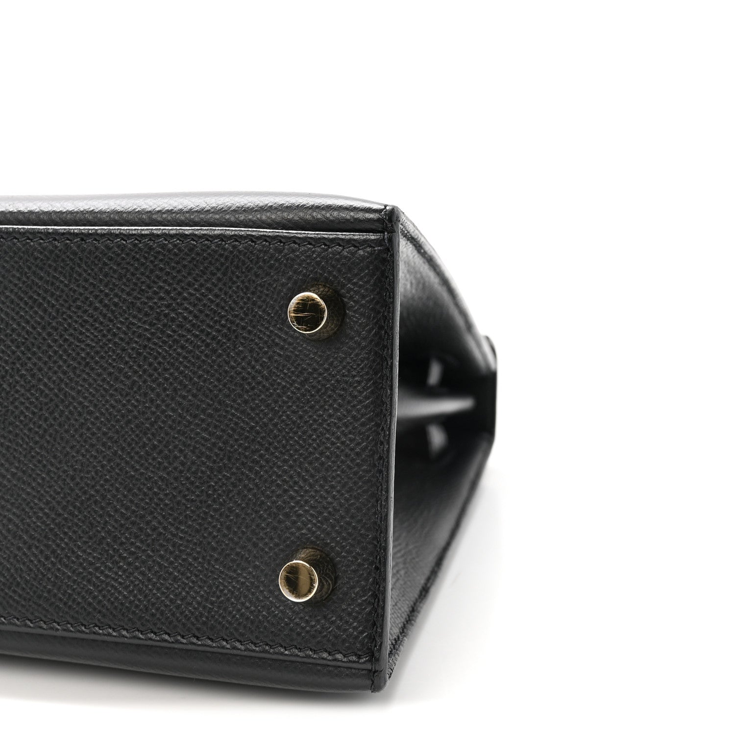 Hermes Epsom Horseshoe Kelly Sellier 25 Black Bleu Electrique 9 of 9