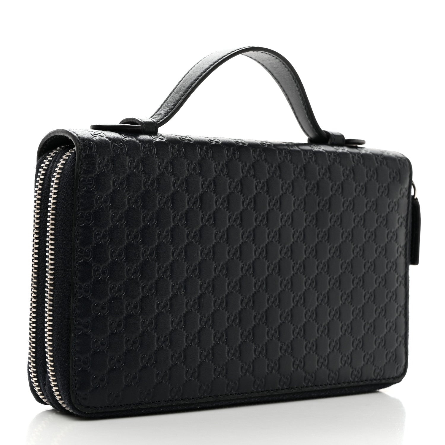 Gucci Microguccissima Zip Around Top Handle Travel Wallet Testa di Moro 3 of 9