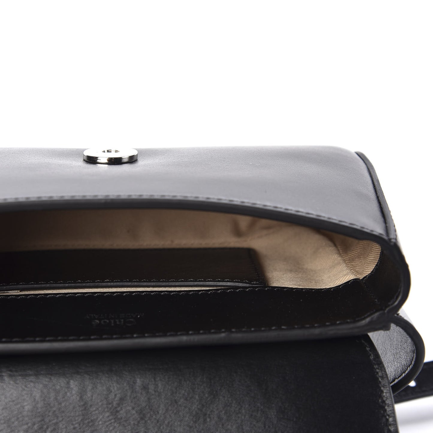 Calfskin Suede C Belt Bag Black