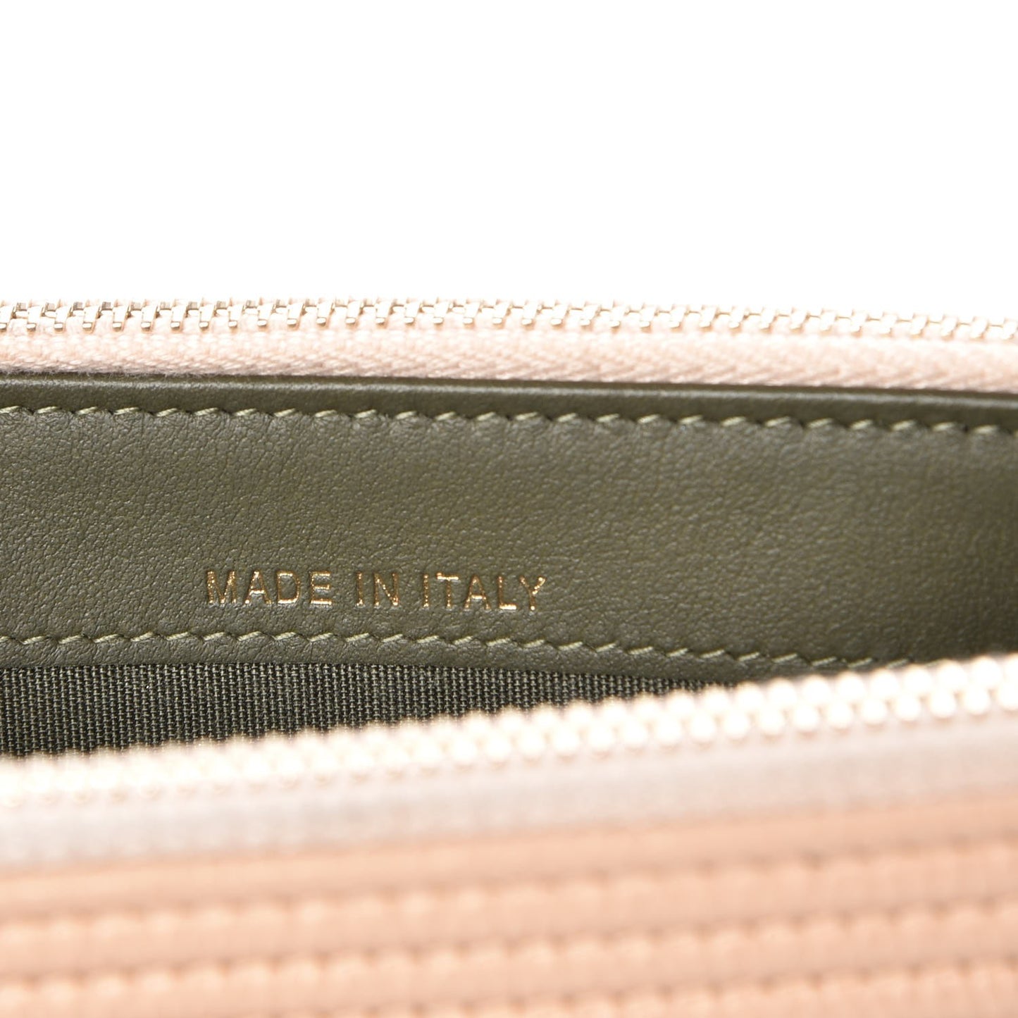 Caviar Quilted Small Boy Clutch With Chain Beige