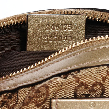 Gucci Monogram Bamboo Medium Cosmetic Case Metallic Gold 6 of 7