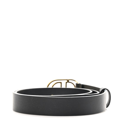 Christian Dior Calfskin 30 Montaigne Cut-Out CD Belt 80 32 Black 2 of 6