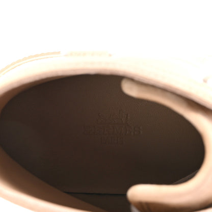 Hermes Cotton Twill Calfskin Itineraire Ankle Boots 36 Beige Argile 8 of 9