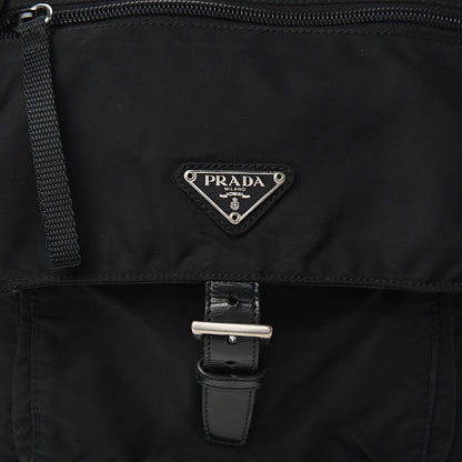 Prada Tessuto Nylon Single Buckle Messenger Bag Black 12 of 12