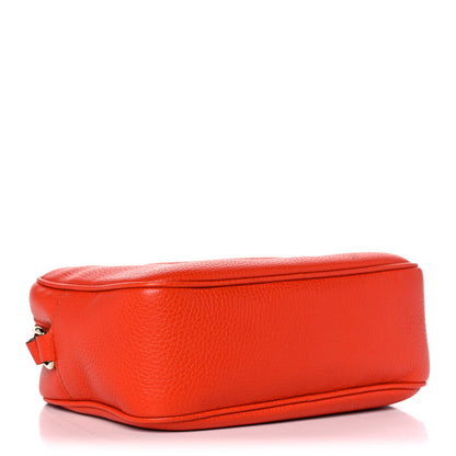 Gucci Pebbled Calfskin Small Soho Disco Bag Sun Orange 4 of 12