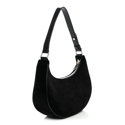 Celine Velvet Strass Triomphe Ava Shoulder Bag Black 3 of 10