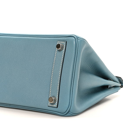 Hermes Epsom Birkin 25 Bleu Jean 10 of 11