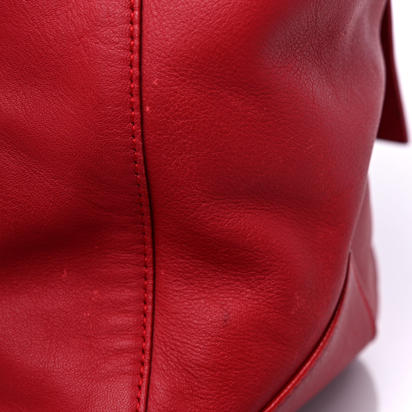 Calfskin Large PS Courier Backpack Red