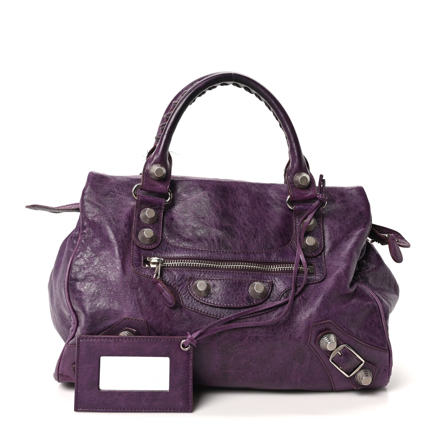 Agneau Giant 21 Silver Hardware Mid Day Raisin