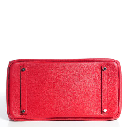 Hermes Buffle Skipper Birkin 35 Rouge Vif 26 of 28