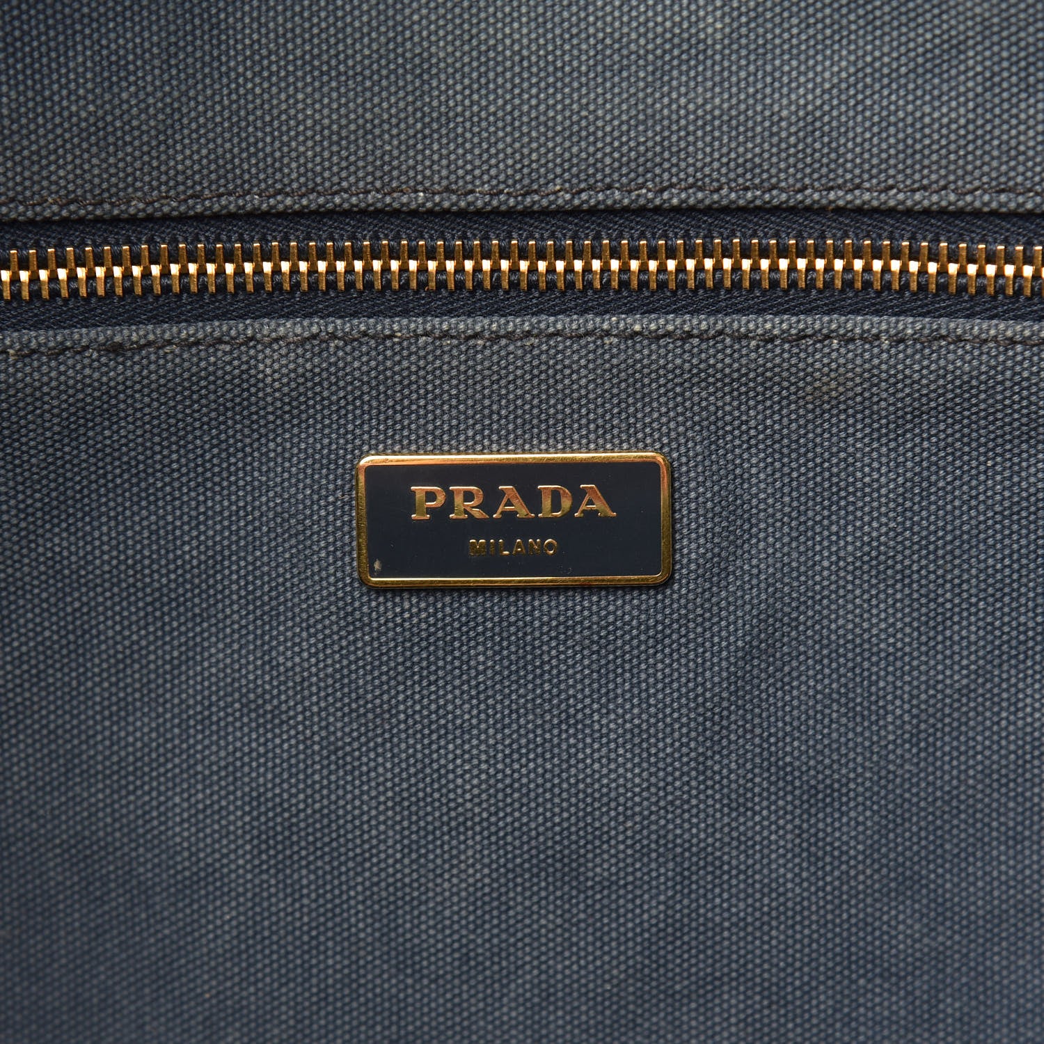 Prada Canvas Canapa Logo Tote Blue 5 of 18