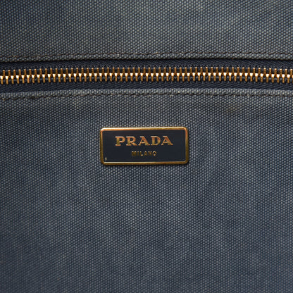 Prada Canvas Canapa Logo Tote Blue 5 of 18