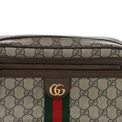 Gucci Soft GG Supreme Monogram Medium Ophidia Belt Bag Dark Brown 8 of 13