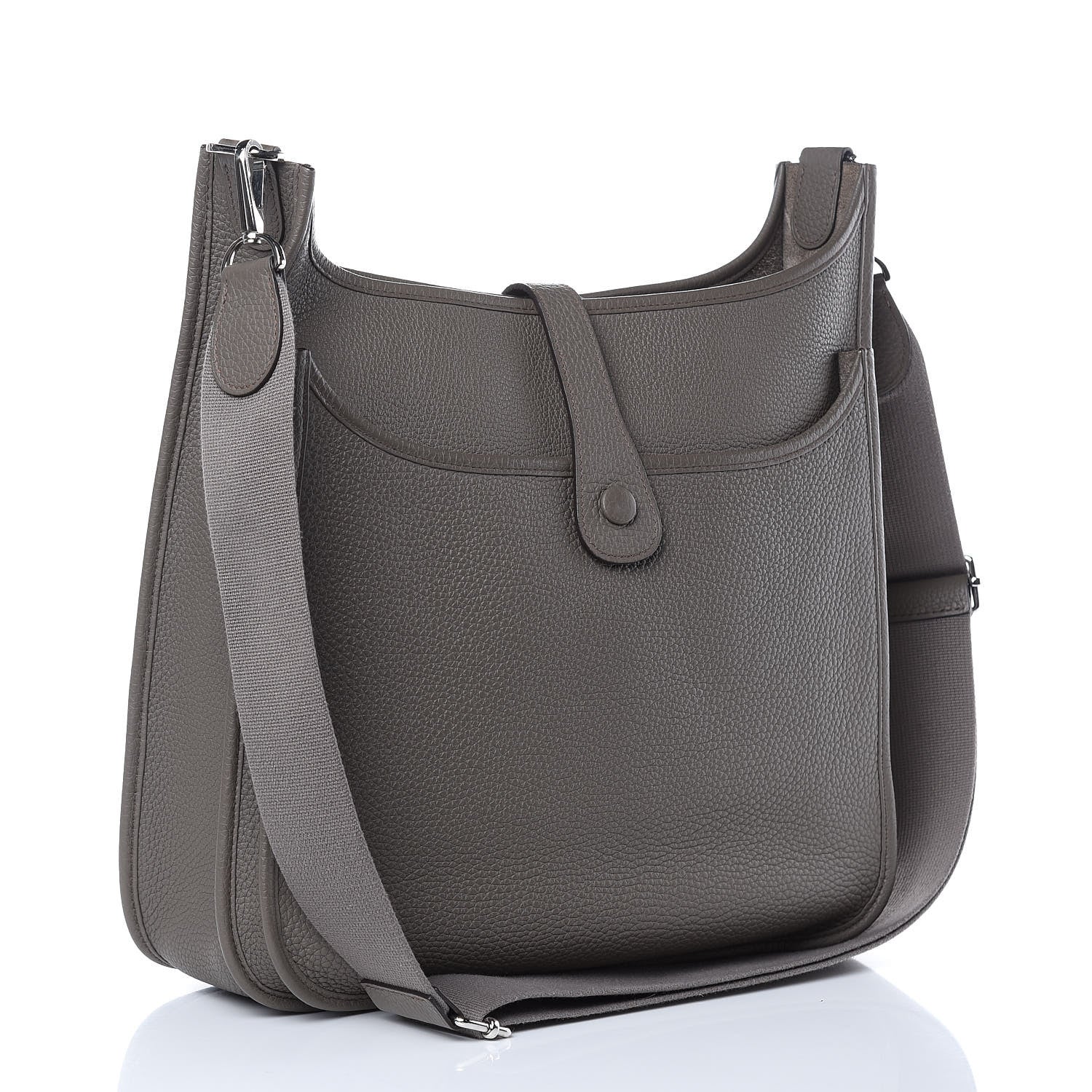 Hermes Taurillon Clemence Evelyne III GM Etain 4 of 11