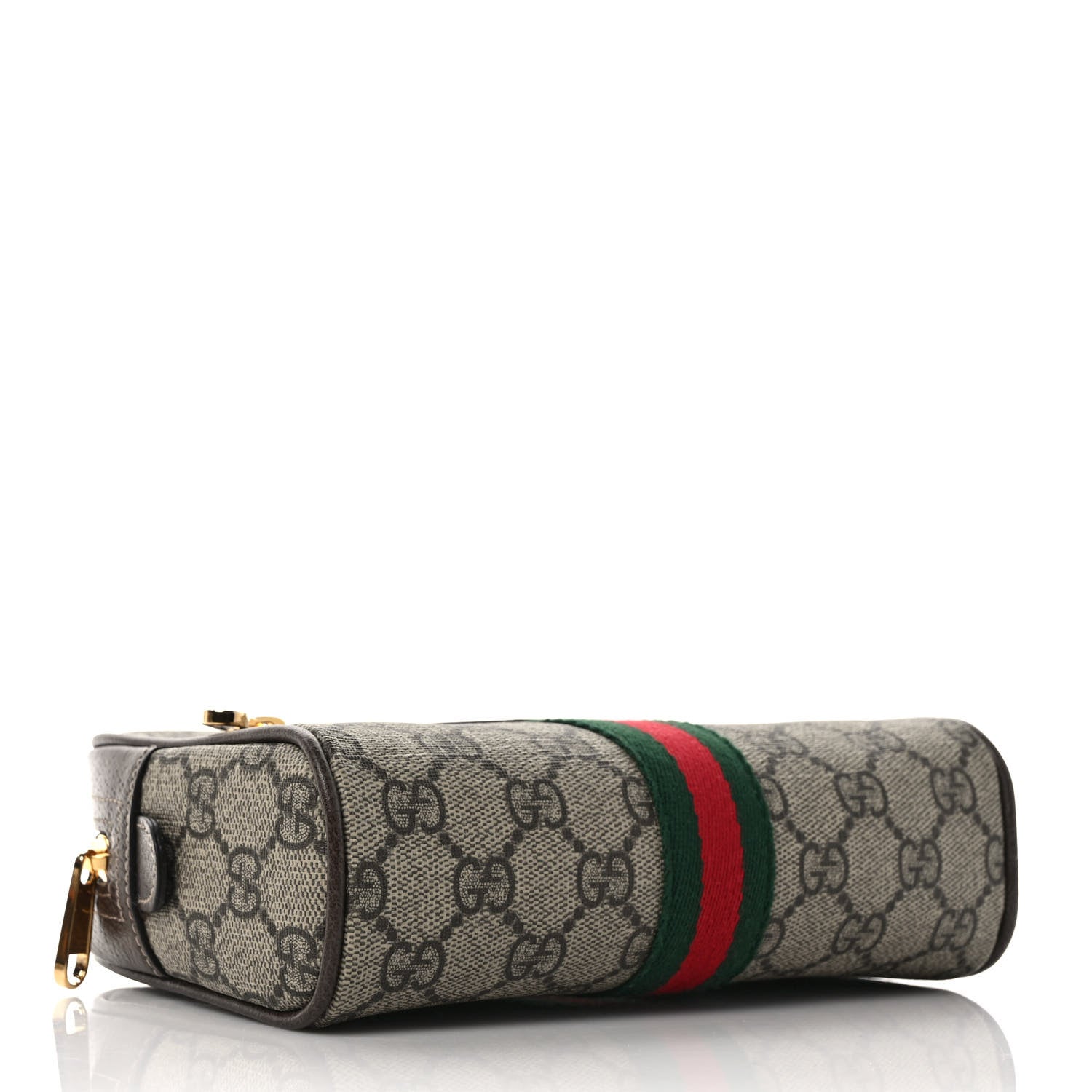 Gucci GG Supreme Monogram Web Small Ophidia Belt Bag 80 32 Dark Brown 4 of 10