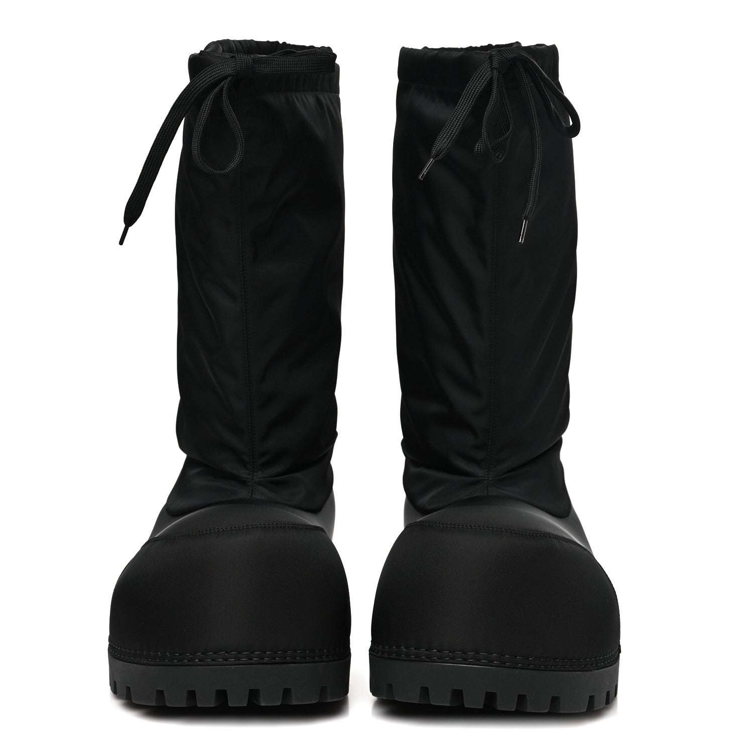Balenciaga Nylon Mens Alaska High Boots 41-42 Black 1816770