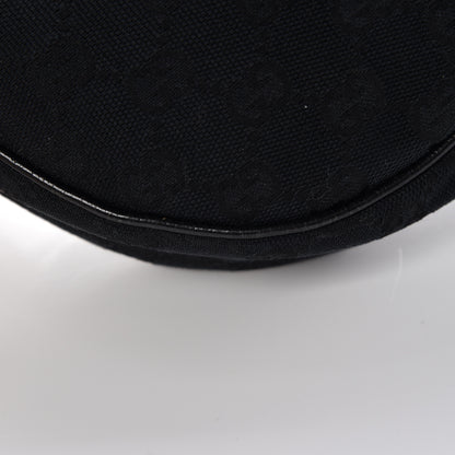 Gucci Monogram Medium Half Moon Hobo Black 13 of 14