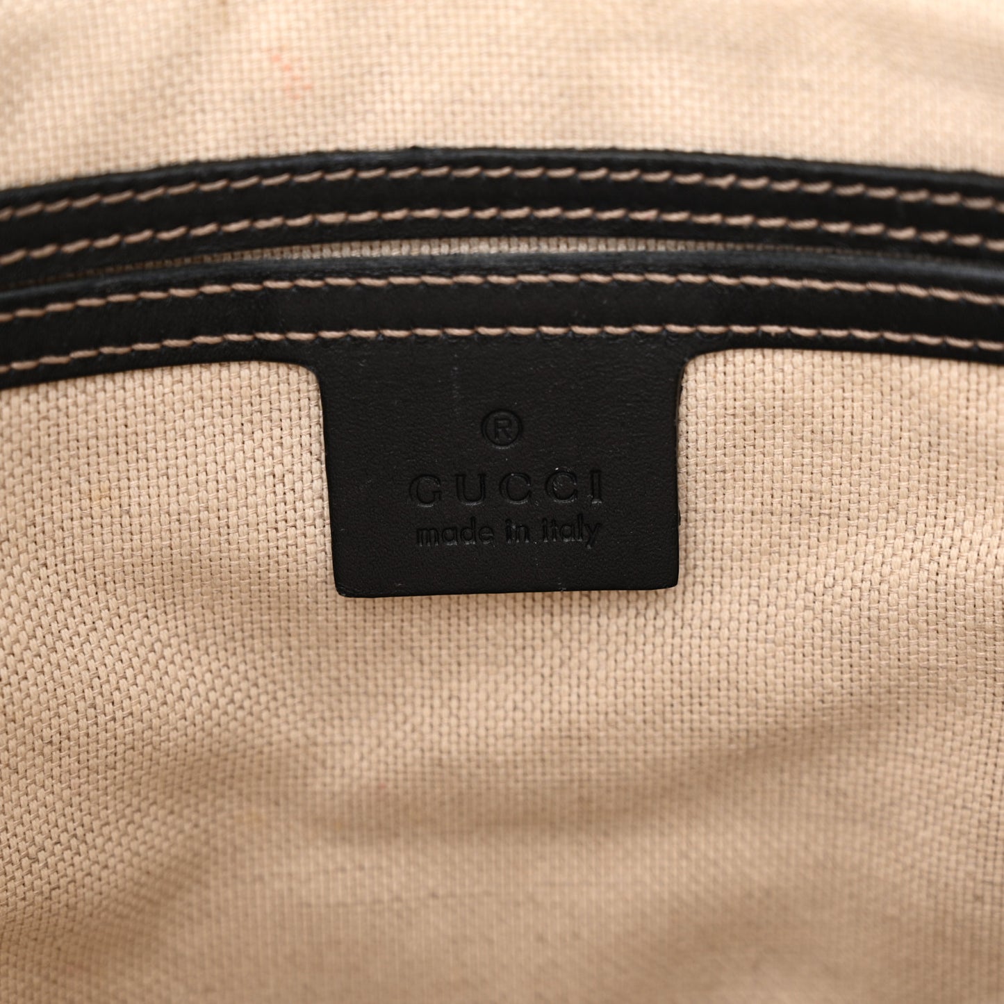 GG Supreme Monogram Flat Messenger Bag Black