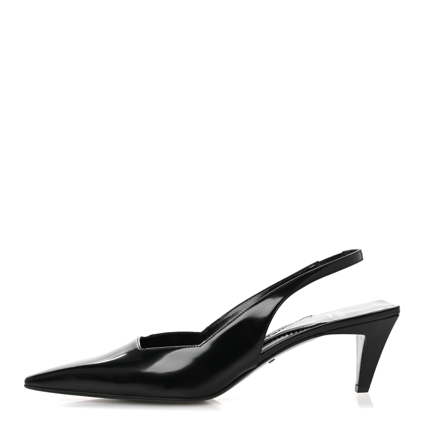 Nappa Mallory Pointed Toe Slingback Sandal 39.5 Black