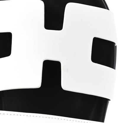 Hermes Calfskin Womens Chypre Sandals 38 White 11 of 12
