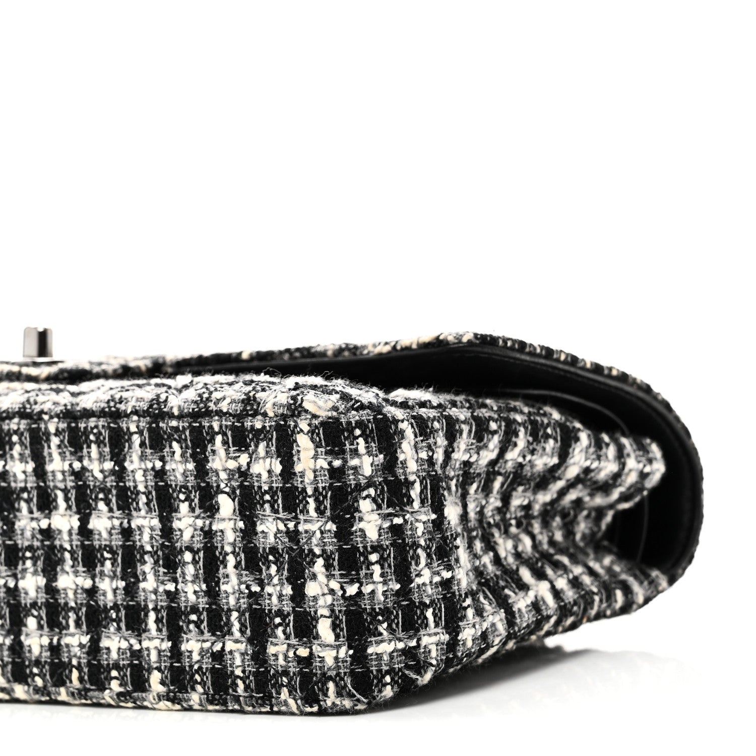 CHANEL ショッピングトート 美品 チェック柄 黒白 非売品 ハンド Chanel Small Kelly Shopper Black and White Houndstooth Tweed Brushed G