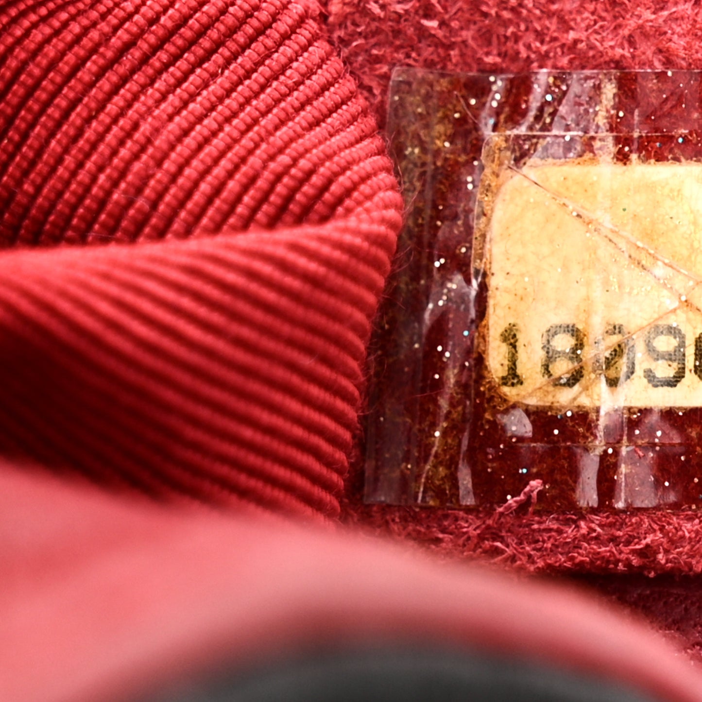 Calfskin Quilted Mini Boy Flap Black Red