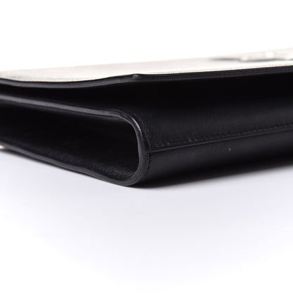 Saint Laurent Calfskin Monogram Large Belle De Jour Clutch Black 5 of 11