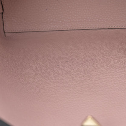 Valentino Garavani Grained Calfskin Small Rockstud Flip Lock Tote Black Rose Quartz 10 of 16