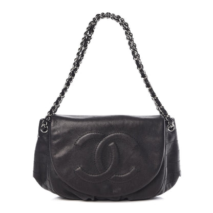 Chanel Caviar Half Moon Large Flap Black 1 of 10