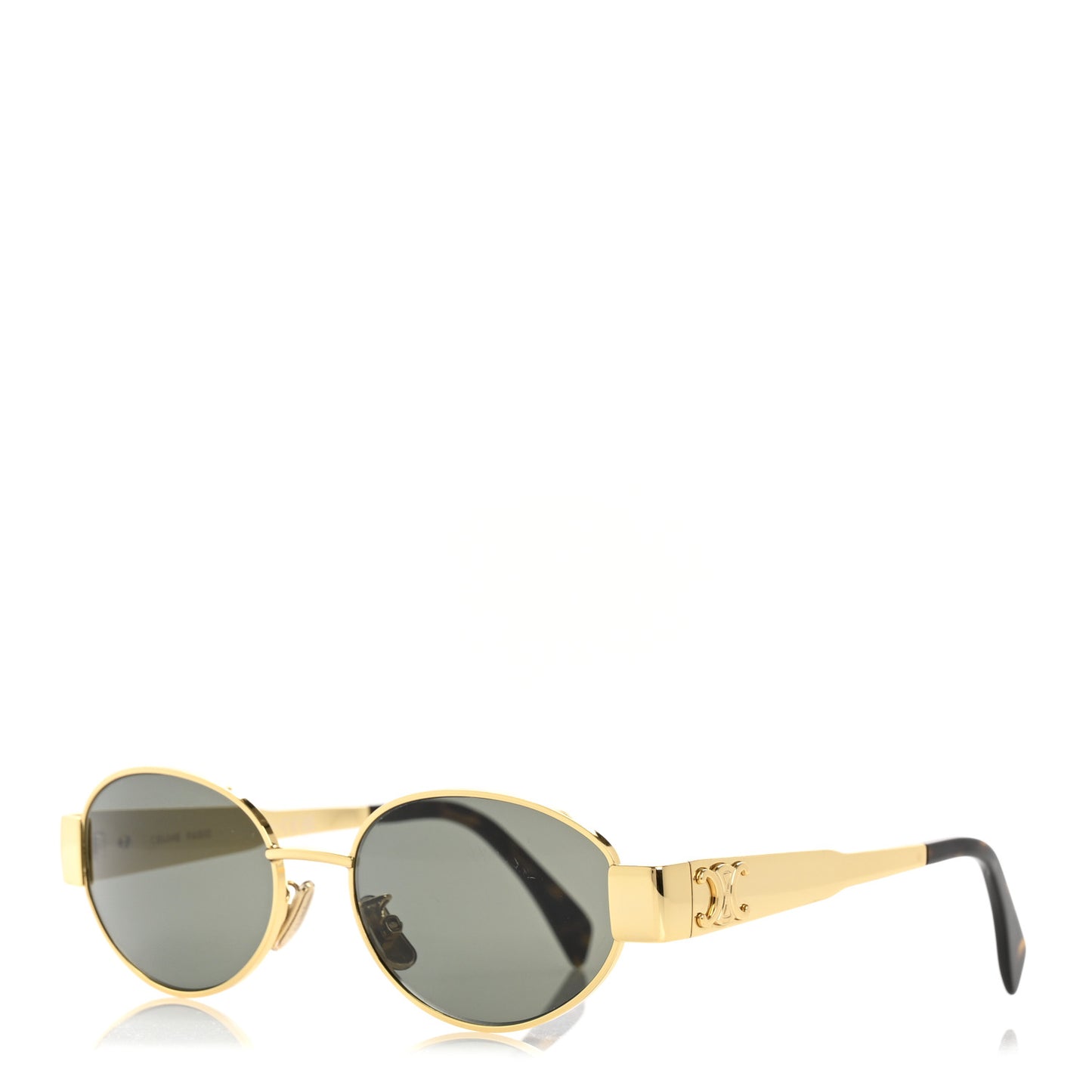 Metal Triomphe 01 Sunglasses CL40235U Gold Green