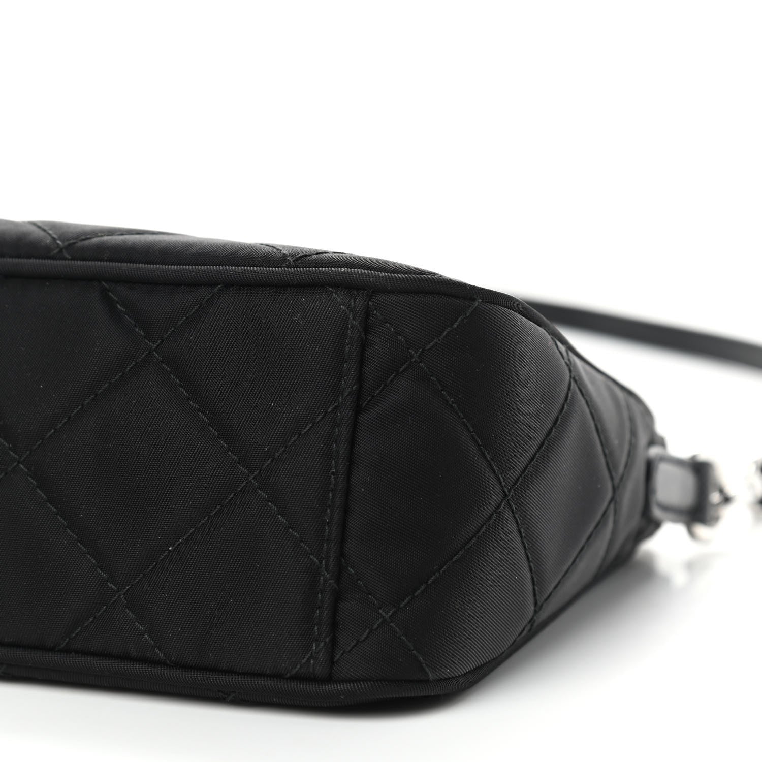 Prada Nylon Tessuto Impuntu Quilted Crossbody Bag Black 8 of 9