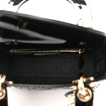 Christian Dior Patent Cannage Mini Lady Dior Black 5 of 10