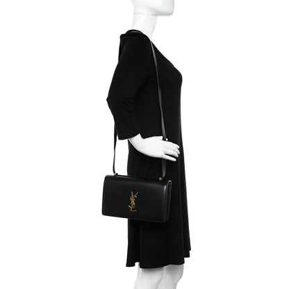 Saint Laurent Smooth Calfskin Shoulder Bag Black 2 of 9